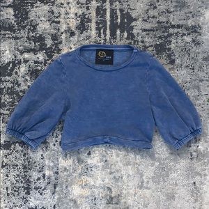Blue Life cropped sweatshirt NEVER WORN